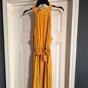 Yellow polka dot, dress
